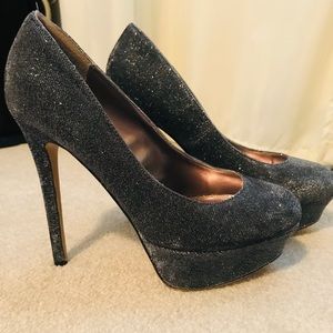 Silver Shimmer Heels